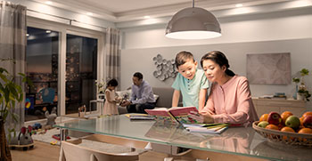 แสงสว่าง ฟิลิปส์ LED ให้แสงสว่างถนอมสายตา ดูแลครอบครัวคุณ, ถนอมสายตา