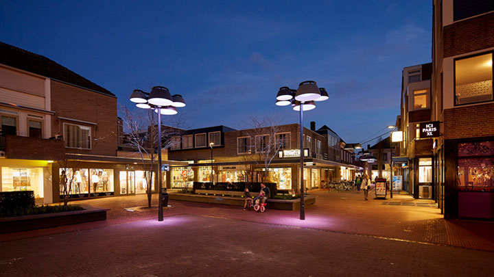 แสงของพื้นที่สาธารณะในเมือง Veghel, เนเธอร์แลนด์